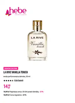 Hebe LA RIVE VANILLA TOUCH woda perfumowana damska oferta