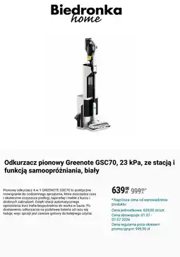Biedronka Odkurzacz pionowy Greenote GSC70 oferta