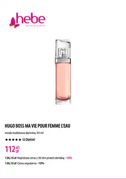 Hebe HUGO BOSS MA VIE POUR FEMME L'EAU woda toaletowa damska oferta