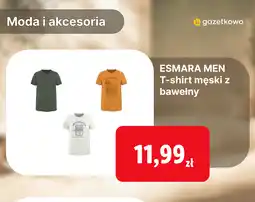 Lidl ESMARA MEN T-shirt męski z bawełny oferta