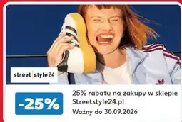 Kaufland 25% rabatu na zakupy w sklepie Streetstyle24.pl oferta