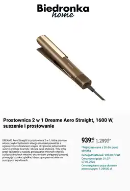 Biedronka Prostownica 2 w 1 Dreame Aero Straight oferta