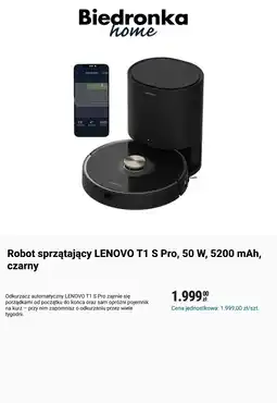 Biedronka Robot sprzątający LENOVO T1 S Pro oferta