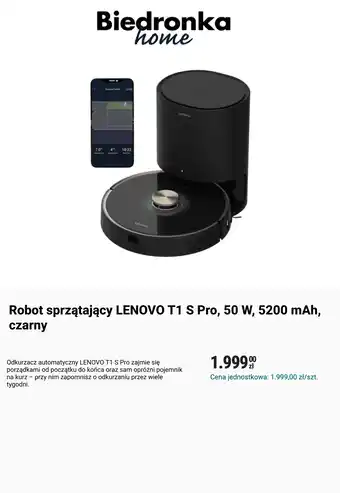 Robot sprzątający LENOVO T1 S Pro