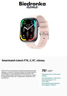 Biedronka Smartwatch latch F70 oferta