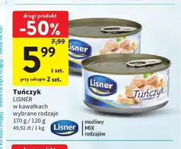 Intermarche Tuńczyk w kawałkach Lisner oferta