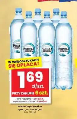 EMMA market Woda średnio gazowana Kropla Beskidu oferta