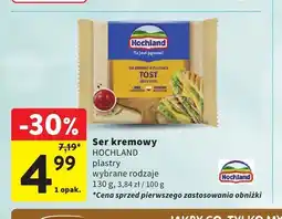 Intermarche Ser topiony w plastrach Hochland Tost oferta