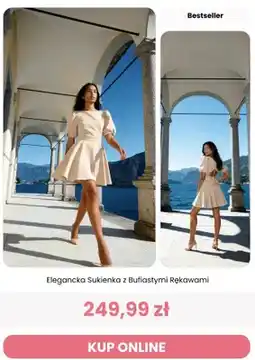 Renee Sukienka damska elegancka z bufiastymi rękawami Renee oferta