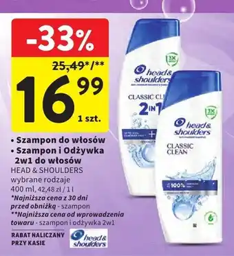 Intermarche Szampon do włosów Head & Shoulders Classic Clean oferta