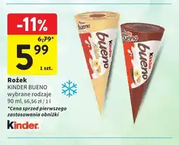 Intermarche Rożek lodowy Kinder Bueno oferta