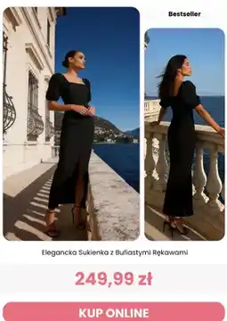 Renee Sukienka elegancka z bufiastymi rękawami Reneé oferta