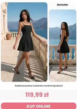 Renee Sukienka rozkloszowana na ramiączkach Renee oferta