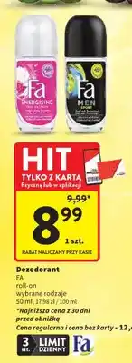 Intermarche Dezodorant Fa Energising roll-on oferta