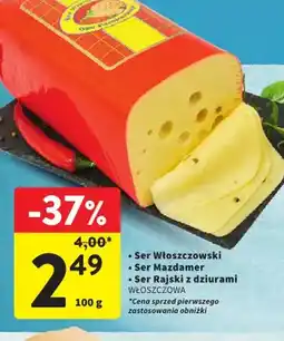 Intermarche Ser żółty Mazdamer Włoszczowa oferta