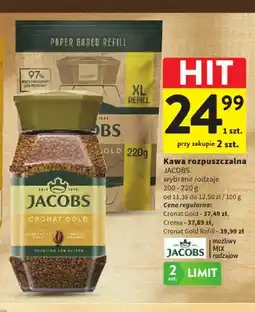 Intermarche Kawa rozpuszczalna Jacobs Cronat Gold oferta