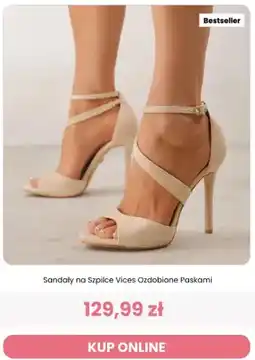 Renee Sandały na szpilce Vices ozdobione paskami oferta