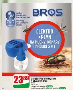 Dino Urządzenie elektryczne z płynem na muchy komary i mrówki 3w1 Bros oferta