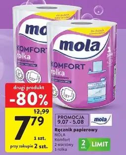 Intermarche Ręcznik papierowy Mola Komfort 2-warstwowy oferta