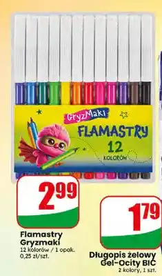 Dino Flamastry Gryzmaki 12 kolorów oferta