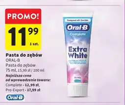 Intermarche Pasta do zębów Oral-B Complete Extra White oferta