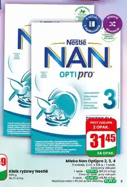 Dino Mleko Nestlé NAN Optipro 2 2-pak oferta