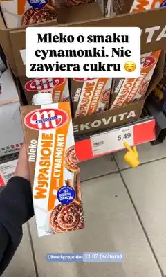 ALDI Mleko Mlekovita Wypasione smak cynamonki oferta