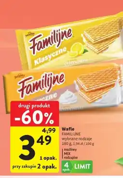Intermarche Wafle Familijne cytrynowe oferta