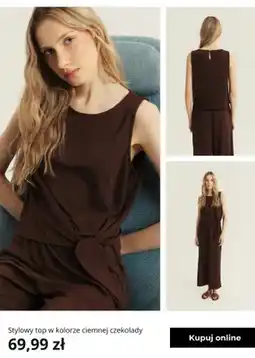 Greenpoint Top damski Greenpoint w kolorze ciemnej czekolady oferta