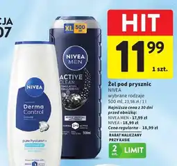 Intermarche Żel pod prysznic Nivea Men Active Clean oferta