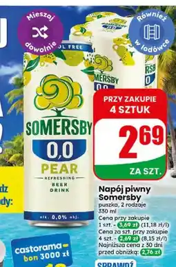 Dino Napój piwny bezalkoholowy Somersby Pear oferta