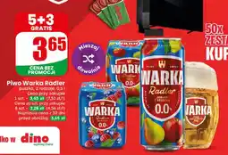 Dino Piwo bezalkoholowe Warka Radler Owoce Leśne oferta
