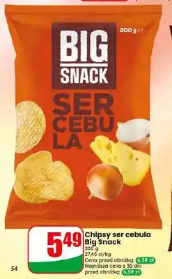 Dino Chipsy o smaku sera i cebuli Big Snack oferta