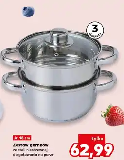 Kaufland Zestaw garnków ze stali nierdzewnej oferta