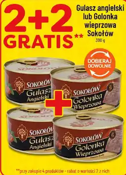 Polomarket Gulasz angielski lub Golonka wieprzowa Sokoloów oferta