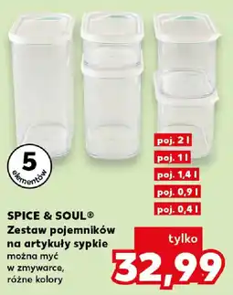 Kaufland Zestaw pojemników na artykuły sypkie oferta