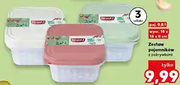 Kaufland Zestaw pojemników z pokrywkami BranQ oferta
