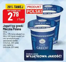 Polomarket Jogurt typ grecki Mleczna Polana oferta