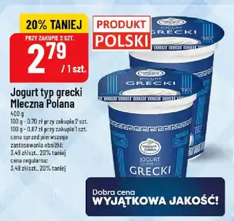 Polomarket Jogurt typ grecki Mleczna Polana oferta
