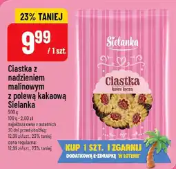 Polomarket Ciastka z nadzieniem malinowym z polewą kakaową Sielanka oferta