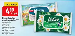Polomarket Papier toaletowy nawilżany Velvet oferta