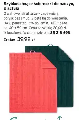 Tchibo Szybkooschnące ściereczki do naczyń oferta