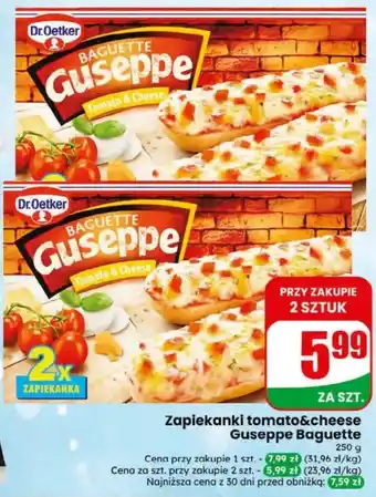 Zapiekanki tomato&cheese Guseppe Baguette