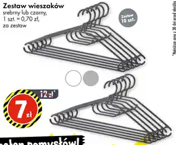 Tedi Zestaw wieszaków srebrny lub czarny oferta