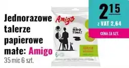 Eurocash Jednorazowe talerze papierowe mate amigo oferta