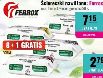 Ściereczki nawilżane ferrox