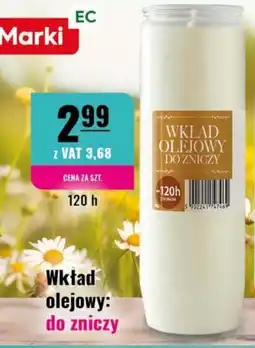 Eurocash Wkład olejowy do zniczy oferta