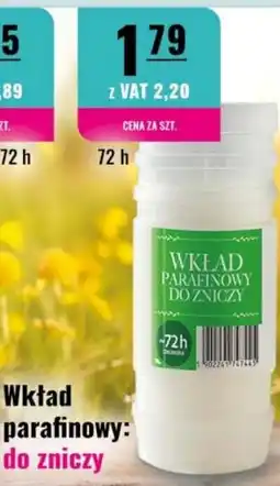 Eurocash Wkład parafinowy do zniczy oferta