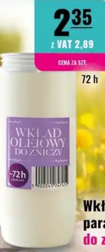 Eurocash Wkład olejowy do zniczy oferta