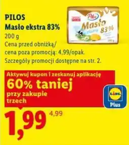 Lidl Masło ekstra 83% Piłos oferta